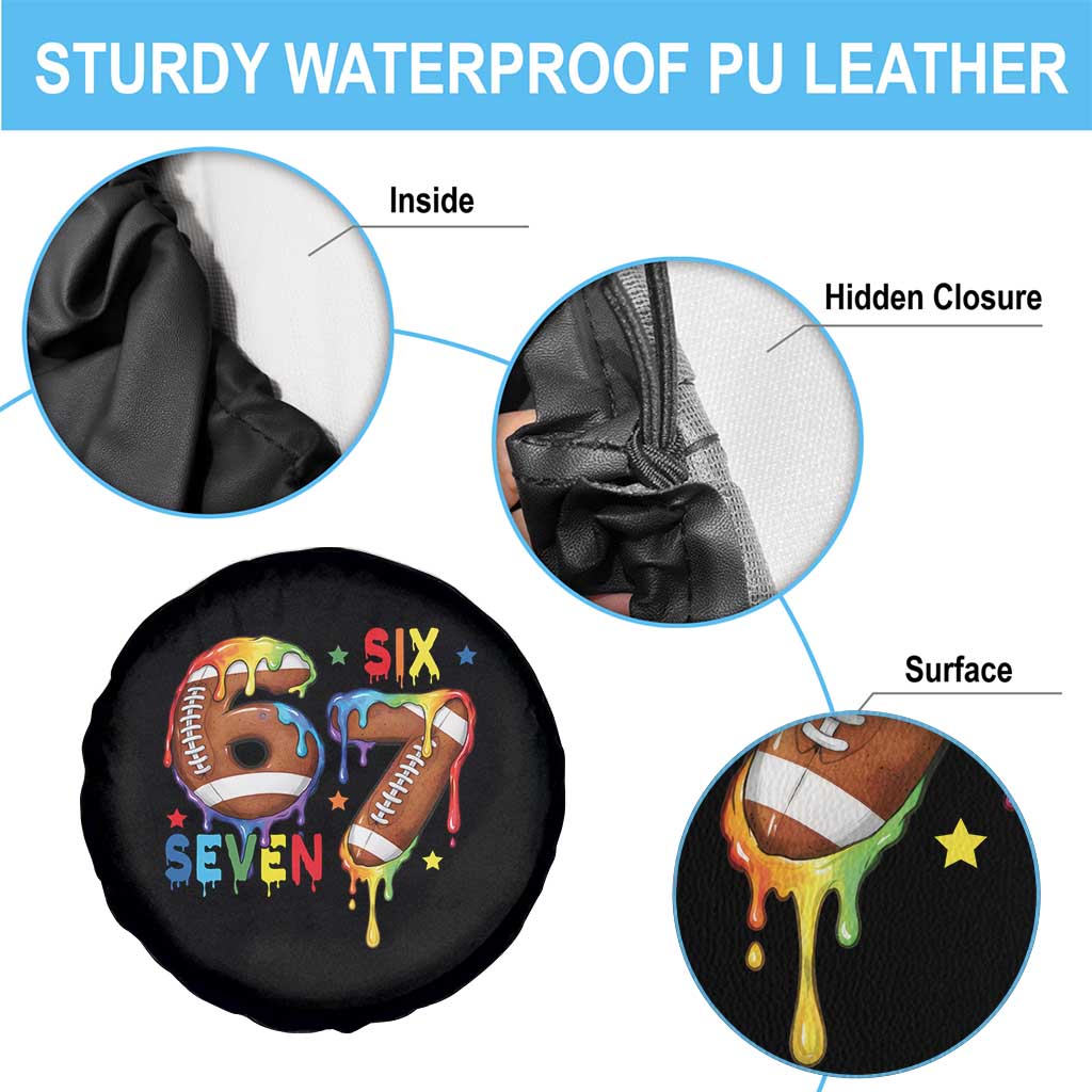 Funny American Football Spare Tire Cover 67 Viral Gen Alpha Slang Gift