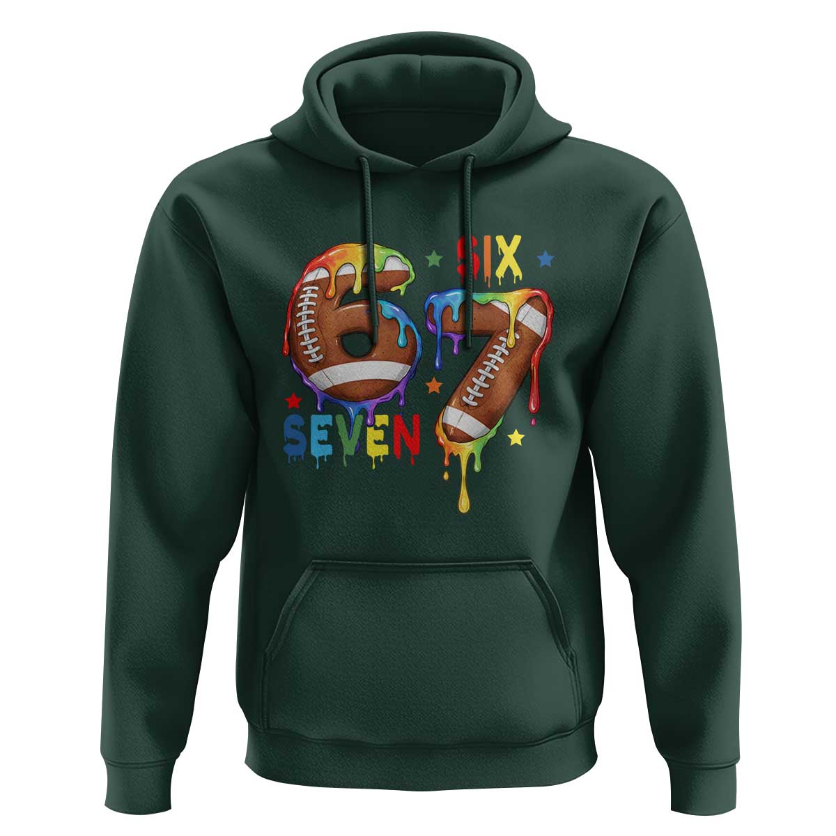 Funny American Football Hoodie 67 Viral Gen Alpha Slang Gift