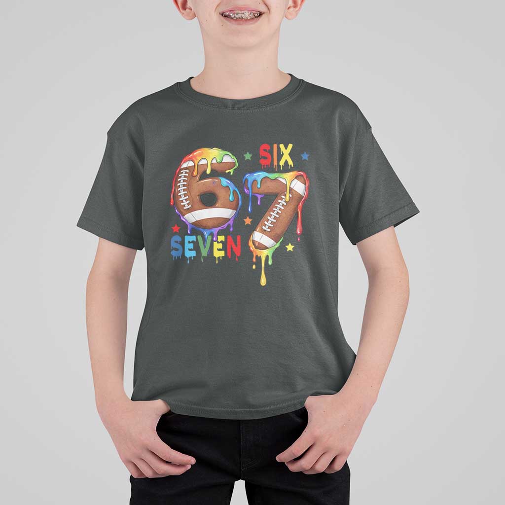 Funny American Football T Shirt For Kid 67 Viral Gen Alpha Slang Gift