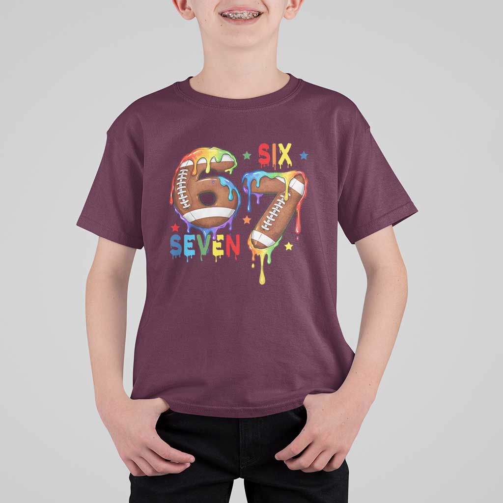 Funny American Football T Shirt For Kid 67 Viral Gen Alpha Slang Gift