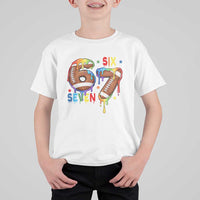 Funny American Football T Shirt For Kid 67 Viral Gen Alpha Slang Gift