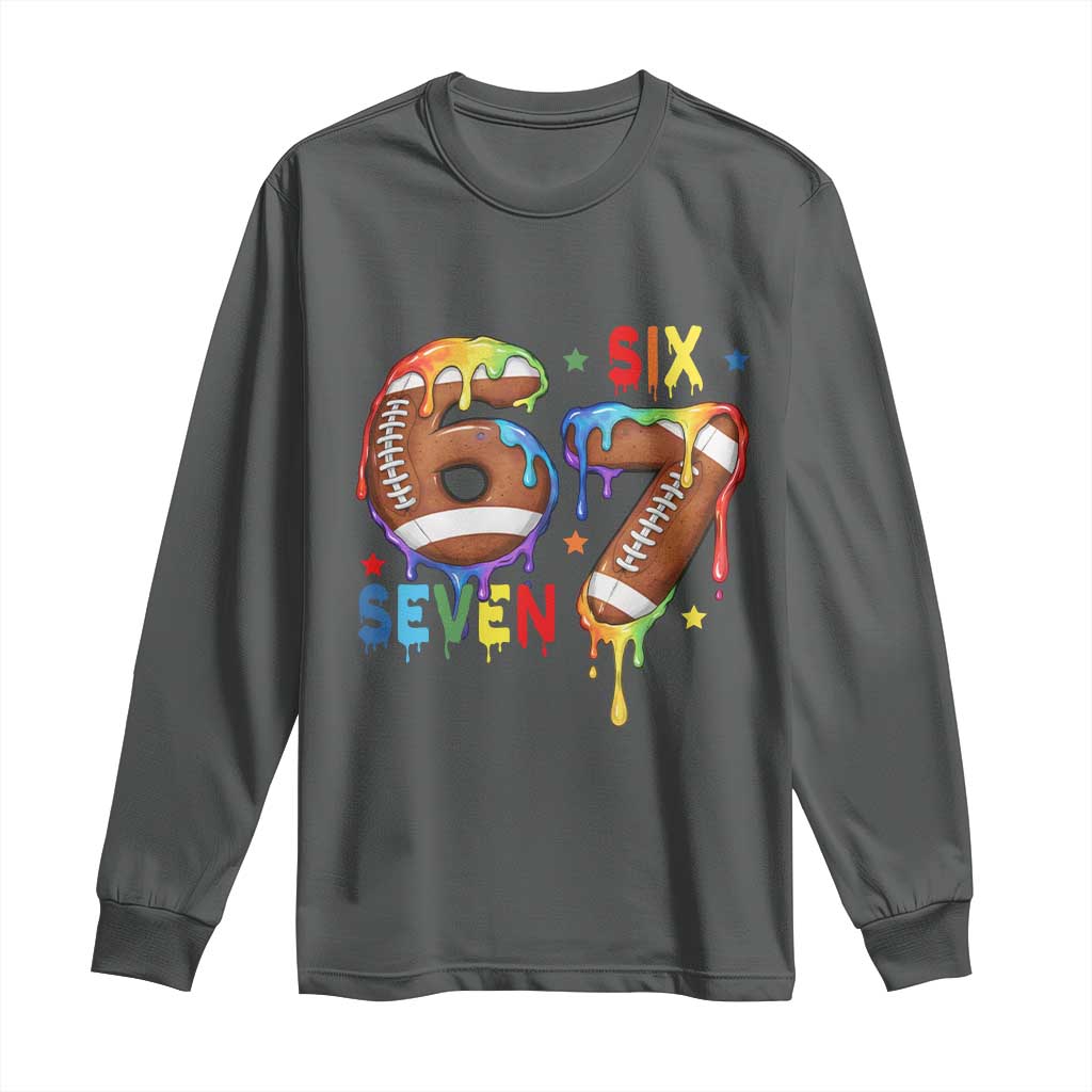 Funny American Football Long Sleeve Shirt 67 Viral Gen Alpha Slang Gift