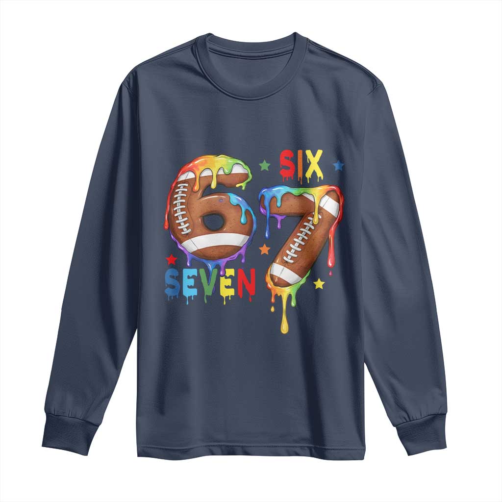 Funny American Football Long Sleeve Shirt 67 Viral Gen Alpha Slang Gift
