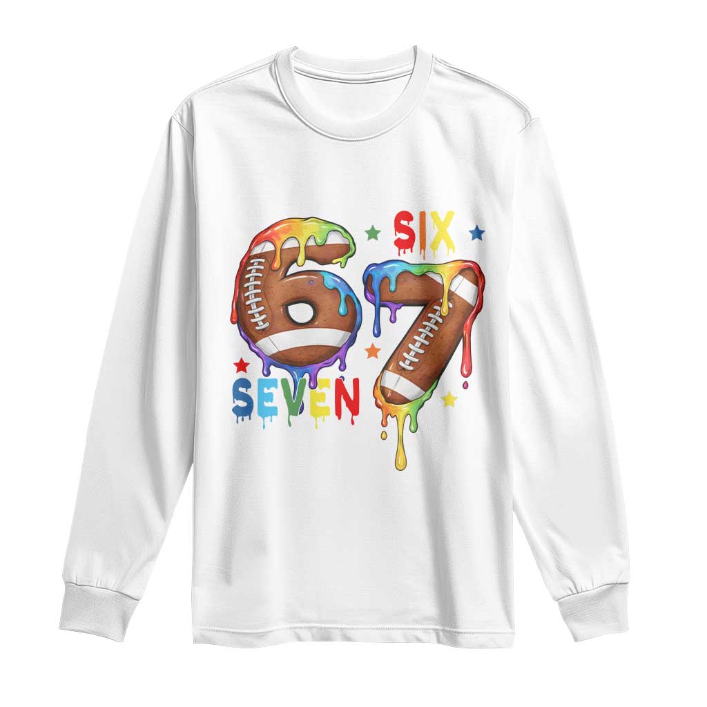 Funny American Football Long Sleeve Shirt 67 Viral Gen Alpha Slang Gift