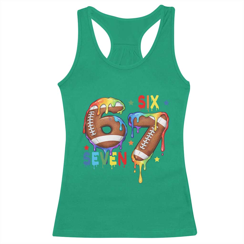 Funny American Football Racerback Tank Top 67 Viral Gen Alpha Slang Gift