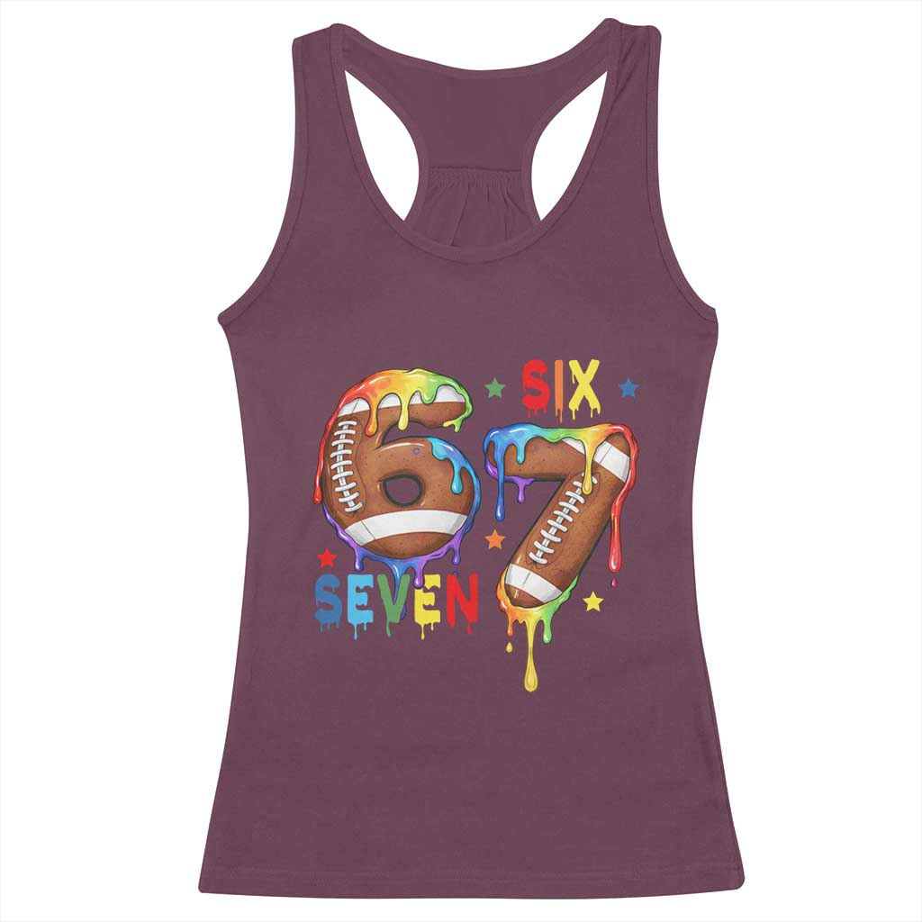 Funny American Football Racerback Tank Top 67 Viral Gen Alpha Slang Gift