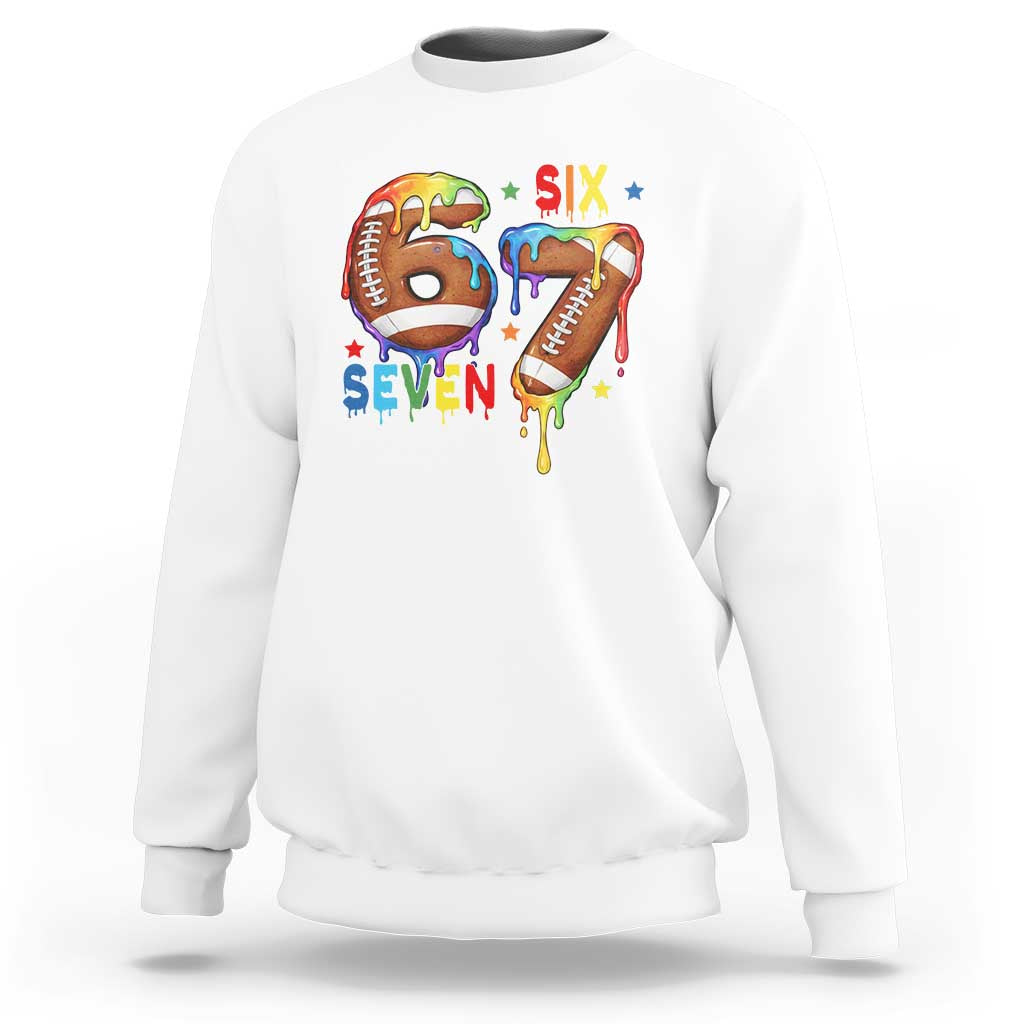 Funny American Football Sweatshirt 67 Viral Gen Alpha Slang Gift