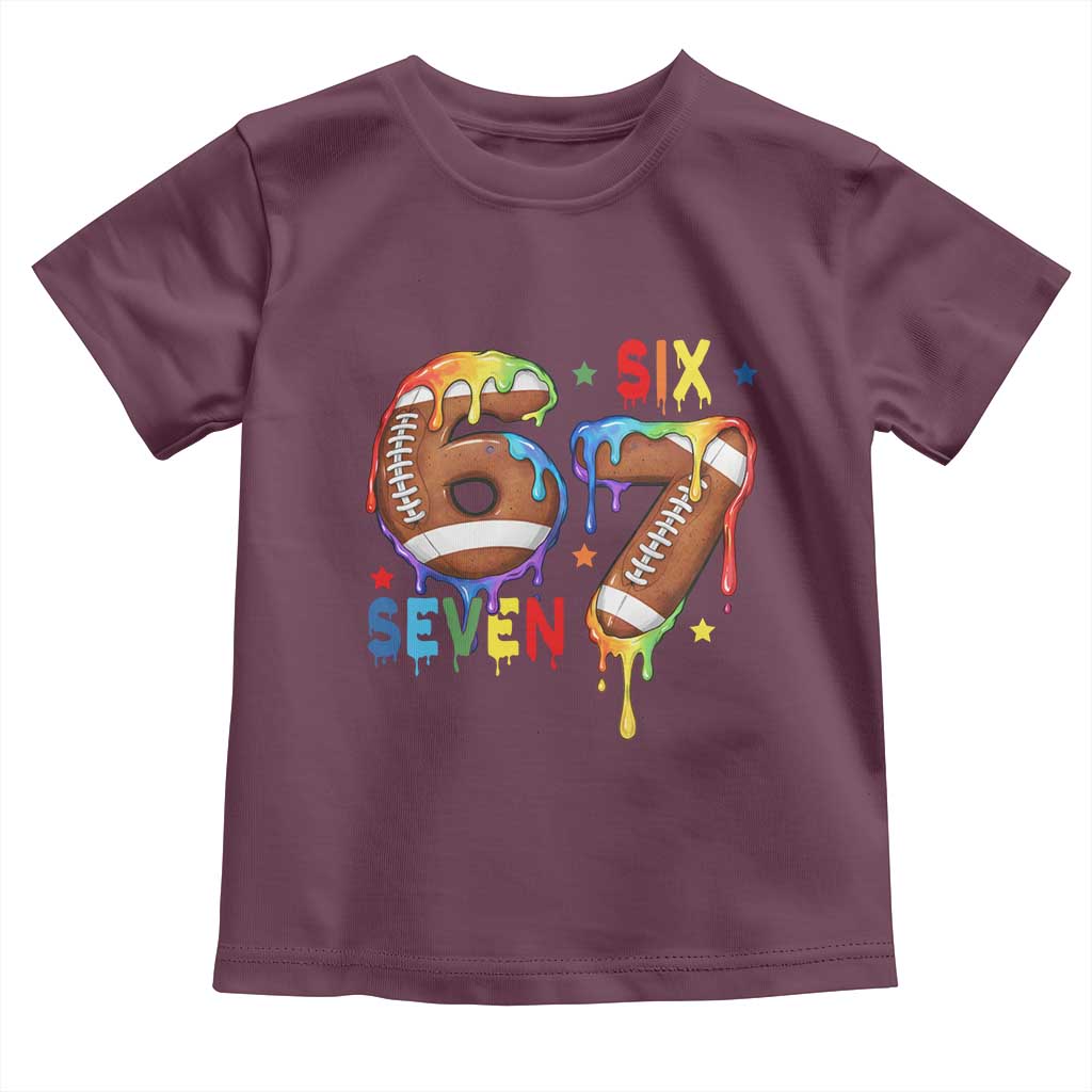 Funny American Football Toddler T Shirt 67 Viral Gen Alpha Slang Gift