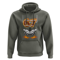 American Football Six Seven Meme Hoodie Fire Flame Drip - Wonder Print Shop
