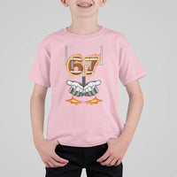 American Football Six Seven Meme T Shirt For Kid Fire Flame Drip - Wonder Print Shop