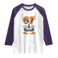 American Football Six Seven Meme Raglan Shirt Fire Flame Drip - Wonder Print Shop
