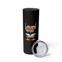 American Football Six Seven Meme Skinny Tumbler Fire Flame Drip - Wonder Print Shop