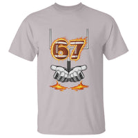 American Football Six Seven Meme T Shirt Fire Flame Drip - Wonder Print Shop