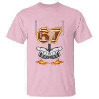 American Football Six Seven Meme T Shirt Fire Flame Drip - Wonder Print Shop