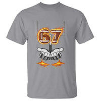 American Football Six Seven Meme T Shirt Fire Flame Drip - Wonder Print Shop