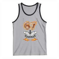 American Football Six Seven Meme Tank Top Fire Flame Drip - Wonder Print Shop