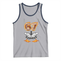 American Football Six Seven Meme Tank Top Fire Flame Drip - Wonder Print Shop