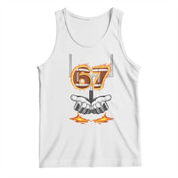 American Football Six Seven Meme Tank Top Fire Flame Drip - Wonder Print Shop