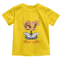 American Football Six Seven Meme Toddler T Shirt Fire Flame Drip - Wonder Print Shop