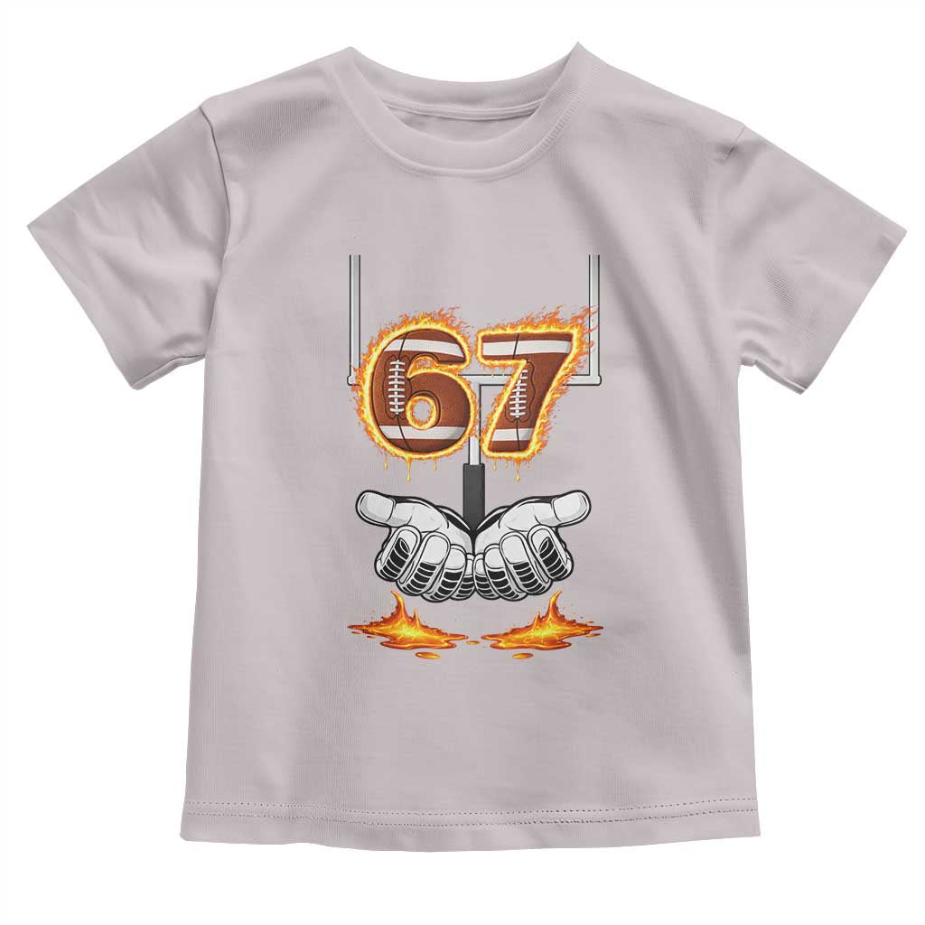 American Football Six Seven Meme Toddler T Shirt Fire Flame Drip - Wonder Print Shop