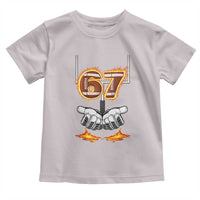 American Football Six Seven Meme Toddler T Shirt Fire Flame Drip - Wonder Print Shop