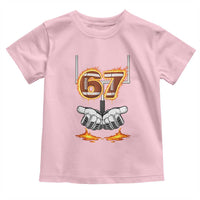 American Football Six Seven Meme Toddler T Shirt Fire Flame Drip - Wonder Print Shop