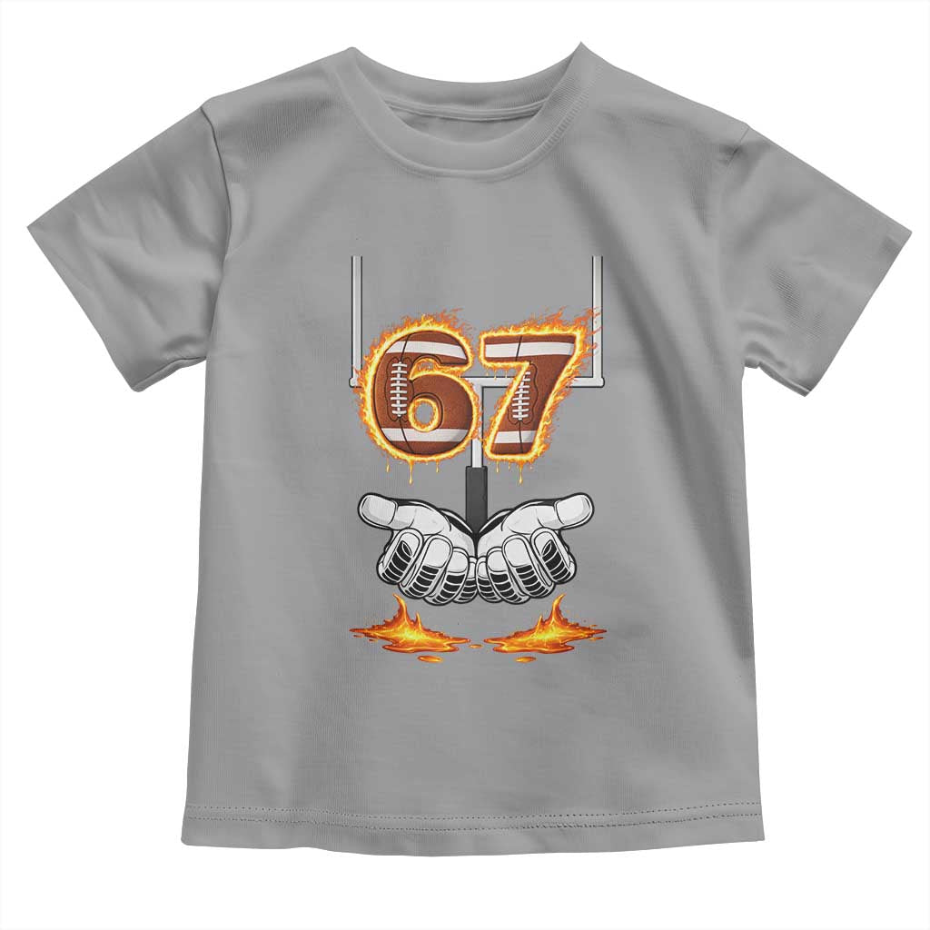 American Football Six Seven Meme Toddler T Shirt Fire Flame Drip - Wonder Print Shop