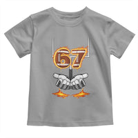 American Football Six Seven Meme Toddler T Shirt Fire Flame Drip - Wonder Print Shop
