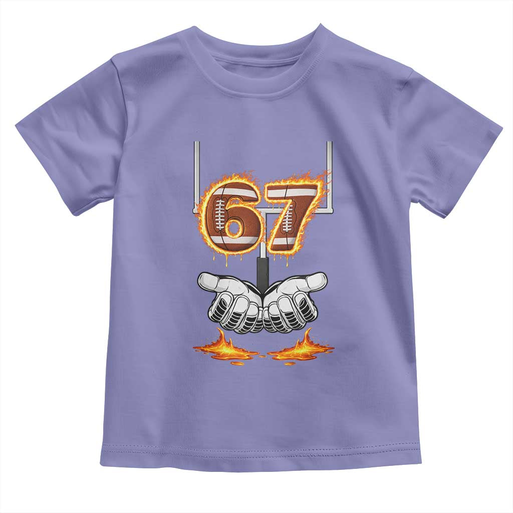 American Football Six Seven Meme Toddler T Shirt Fire Flame Drip - Wonder Print Shop