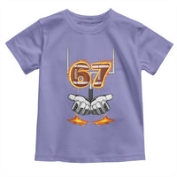 American Football Six Seven Meme Toddler T Shirt Fire Flame Drip - Wonder Print Shop