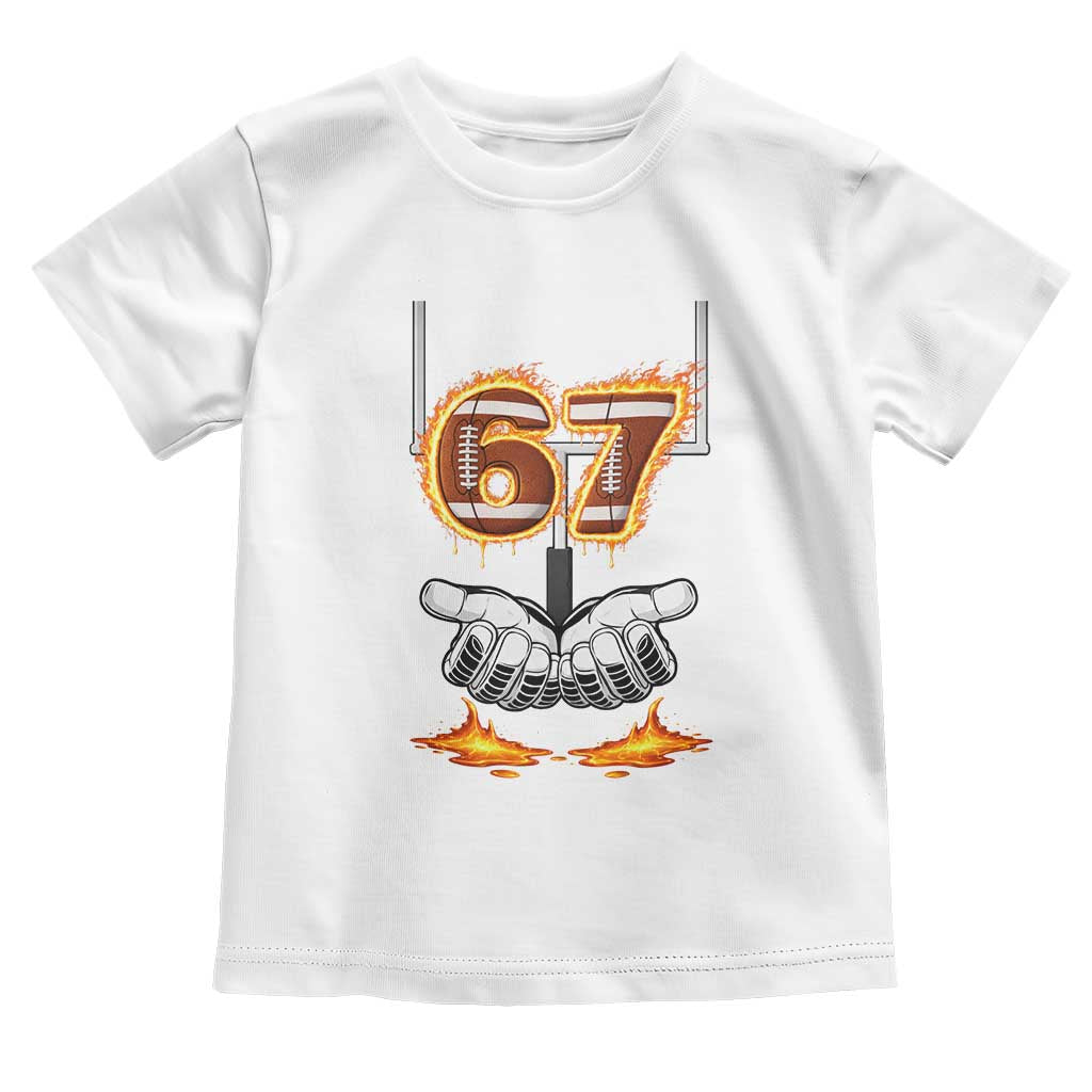 American Football Six Seven Meme Toddler T Shirt Fire Flame Drip - Wonder Print Shop