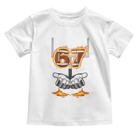 American Football Six Seven Meme Toddler T Shirt Fire Flame Drip - Wonder Print Shop