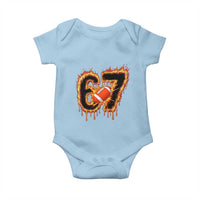 Funny American Football Six Seven Baby Onesie Fire Drip 67 Meme - Wonder Print Shop