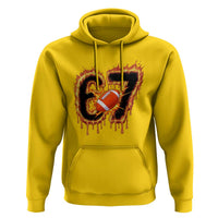 Funny American Football Six Seven Hoodie Fire Drip 67 Meme - Wonder Print Shop