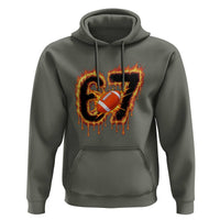 Funny American Football Six Seven Hoodie Fire Drip 67 Meme - Wonder Print Shop