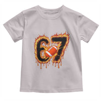 Funny American Football Six Seven Toddler T Shirt Fire Drip 67 Meme - Wonder Print Shop