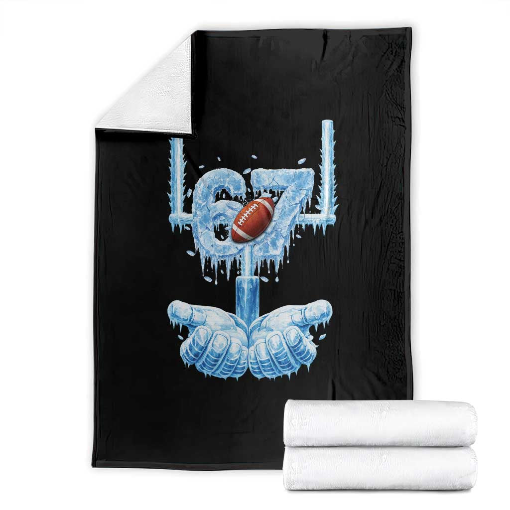 Cool Ice Effect 67 Meme Throw Blanket Funny American Football - Wonder Print Shop