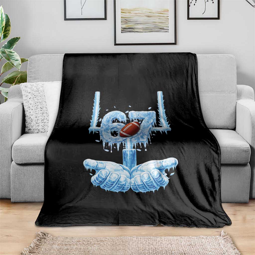 Cool Ice Effect 67 Meme Throw Blanket Funny American Football - Wonder Print Shop