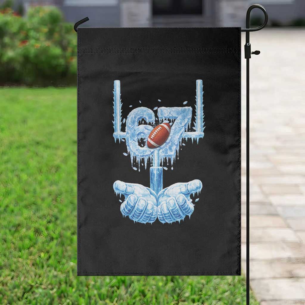 Cool Ice Effect 67 Meme Garden Flag Funny American Football - Wonder Print Shop