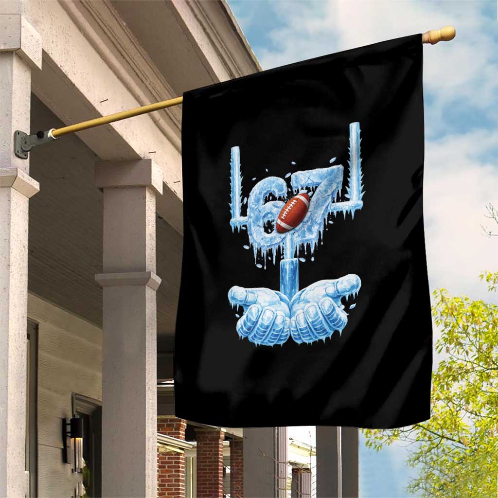 Cool Ice Effect 67 Meme Garden Flag Funny American Football - Wonder Print Shop