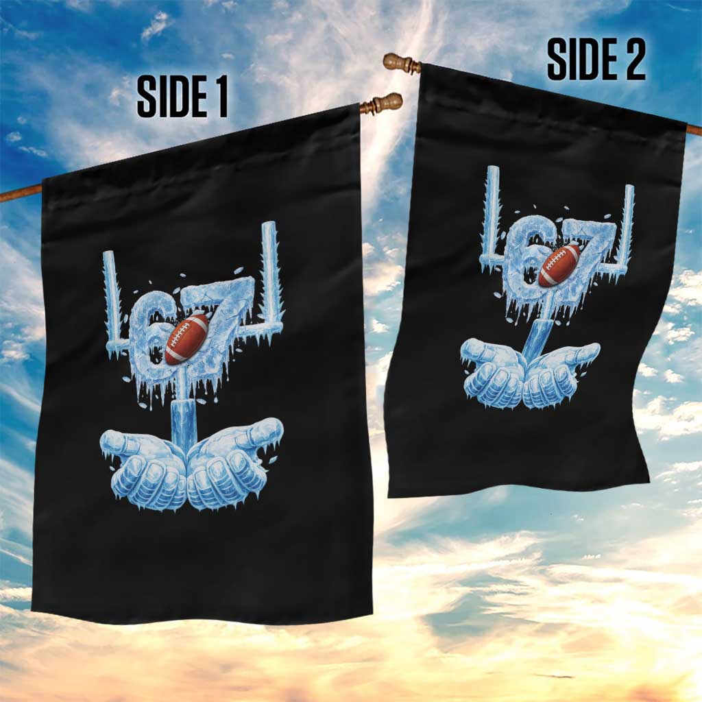 Cool Ice Effect 67 Meme Garden Flag Funny American Football - Wonder Print Shop