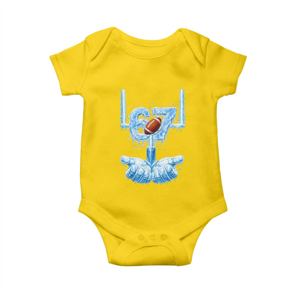 Cool Ice Effect 67 Meme Baby Onesie Funny American Football - Wonder Print Shop
