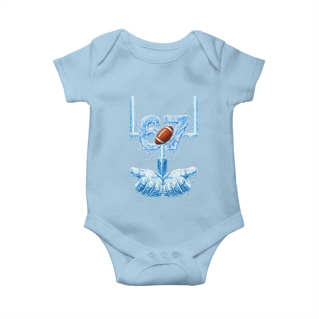 Cool Ice Effect 67 Meme Baby Onesie Funny American Football - Wonder Print Shop