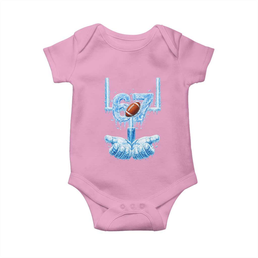 Cool Ice Effect 67 Meme Baby Onesie Funny American Football - Wonder Print Shop