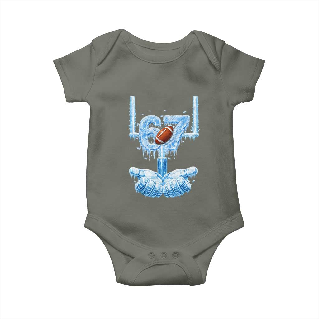 Cool Ice Effect 67 Meme Baby Onesie Funny American Football - Wonder Print Shop