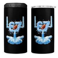 Cool Ice Effect 67 Meme 4 in 1 Can Cooler Tumbler Funny American Football - Wonder Print Shop