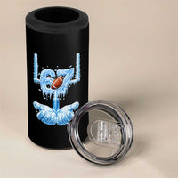 Cool Ice Effect 67 Meme 4 in 1 Can Cooler Tumbler Funny American Football - Wonder Print Shop