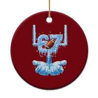 Cool Ice Effect 67 Meme Ceramic Ornament Funny American Football - Wonder Print Shop