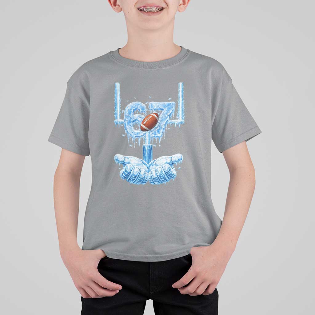 Cool Ice Effect 67 Meme T Shirt For Kid Funny American Football - Wonder Print Shop