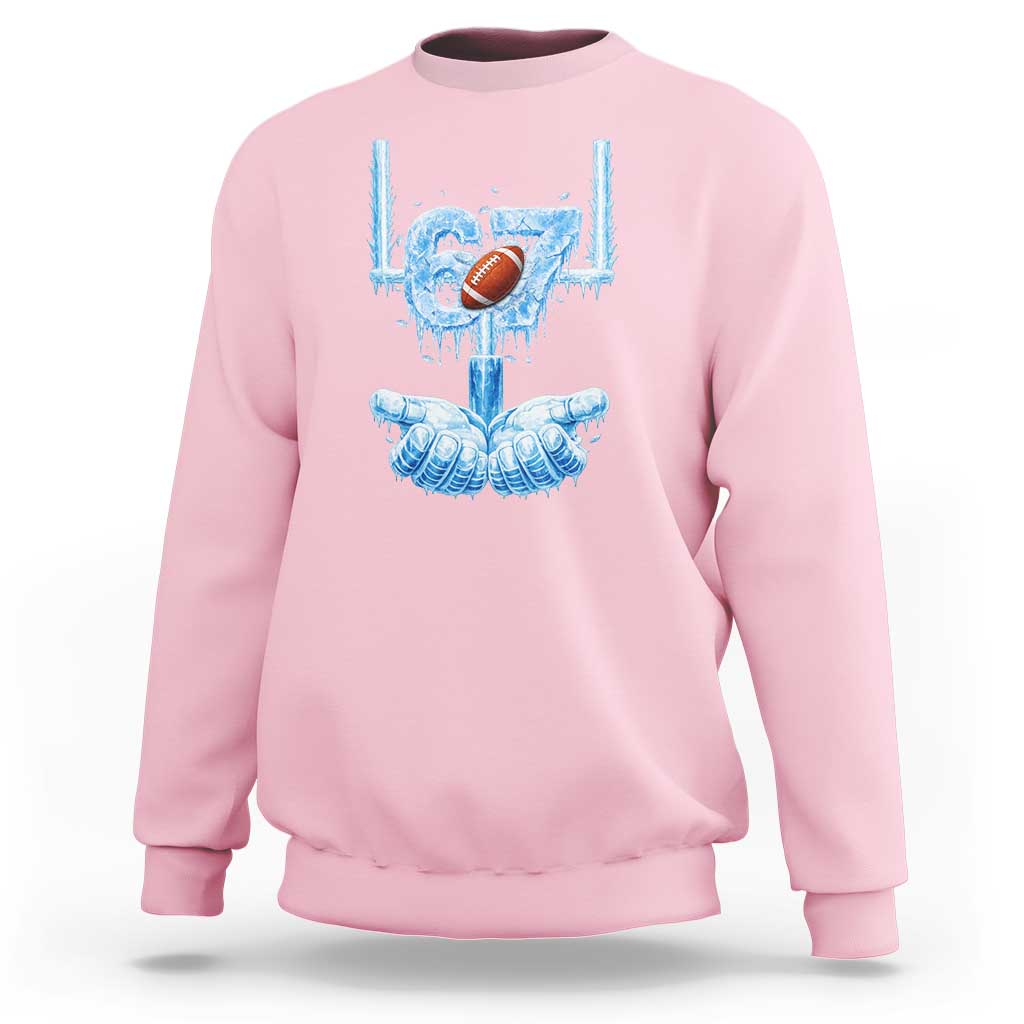 Cool Ice Effect 67 Meme Sweatshirt Funny American Football - Wonder Print Shop